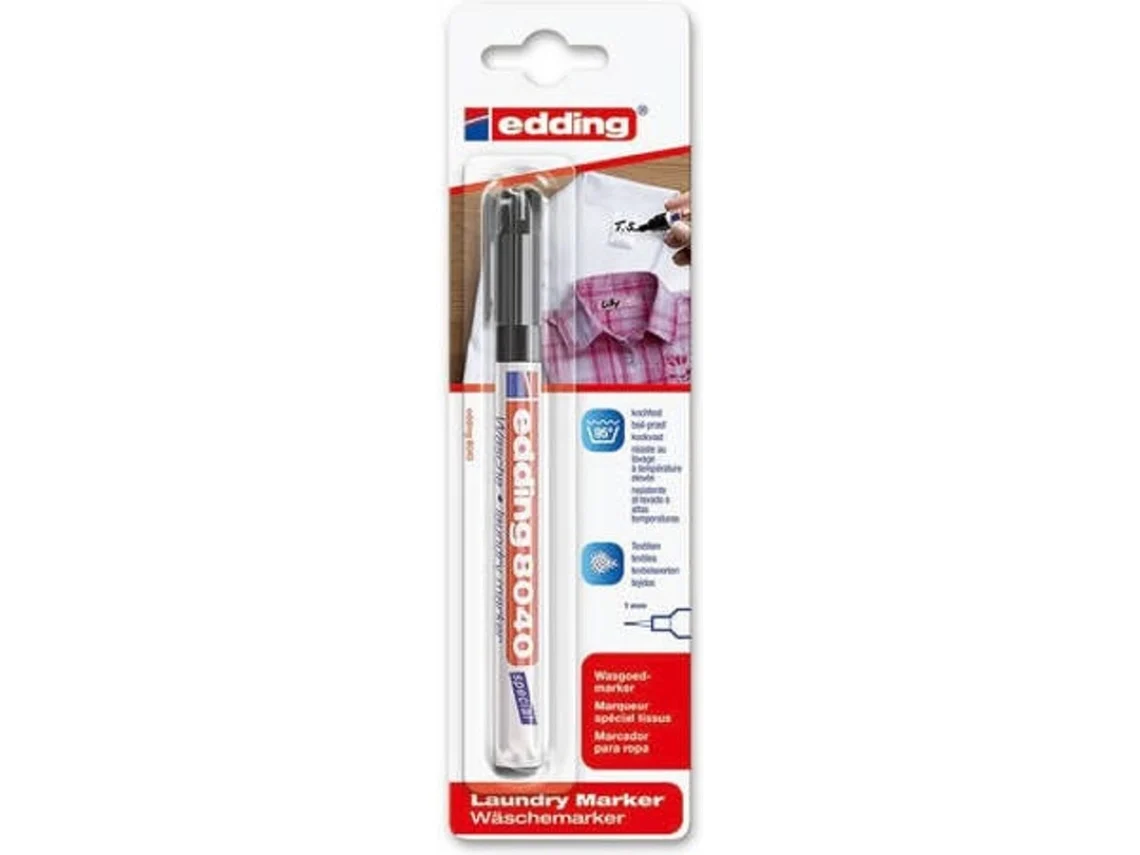 Marcador EDDING Para Ropa (Negro)