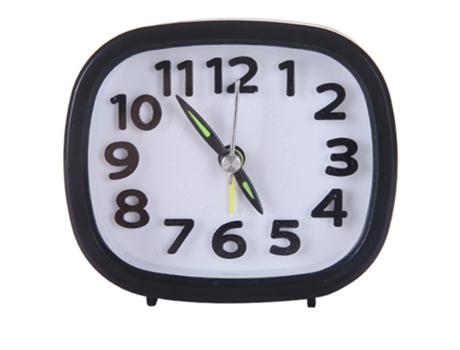 Pequeño reloj de escritorio simple para estudiantes junto a la cama, cocina de oficina de viaje con pilas