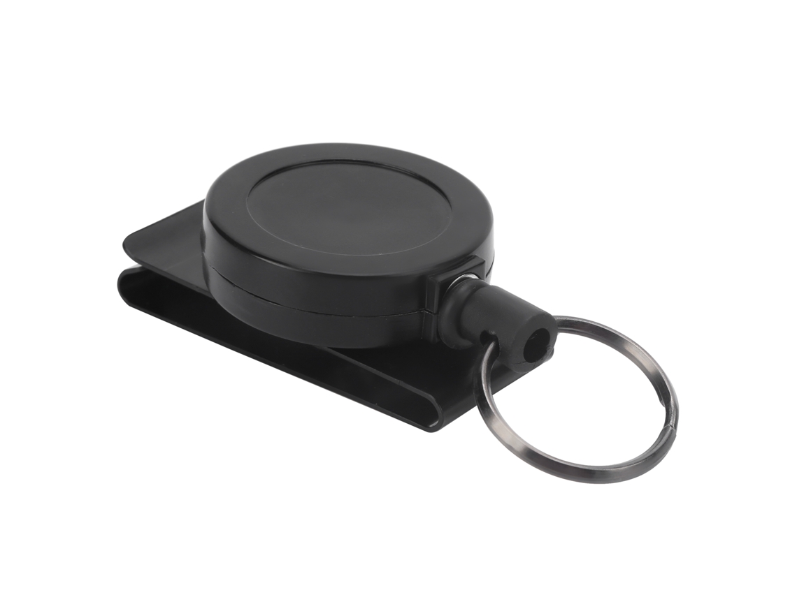 Llavero Retráctil Con Cuerda Telescópica Y Clip Para Cinturón, Porta Llaves Anti-pérdida Con Anillo Resistente