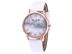 Reloj De Pulsera De Cuarzo Informal De Piel Sintética Zhoulianfa Para Estudiantes (blanco)