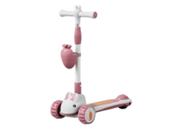 Patinete De 3 Ruedas Beunik Para Niños (edad Mínima 2 Años Blanco Y Rosa)