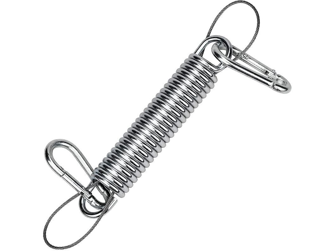 Muelle De Suspensión De Acero Inoxidable Para Silla Hamaca Con 2 Mosquetones, Capacidad De 200 Kg.