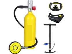 Mini Cilindro De Oxígeno Para Buceo Con Respirador Portátil De 1 Litro De Capacidad (color:
