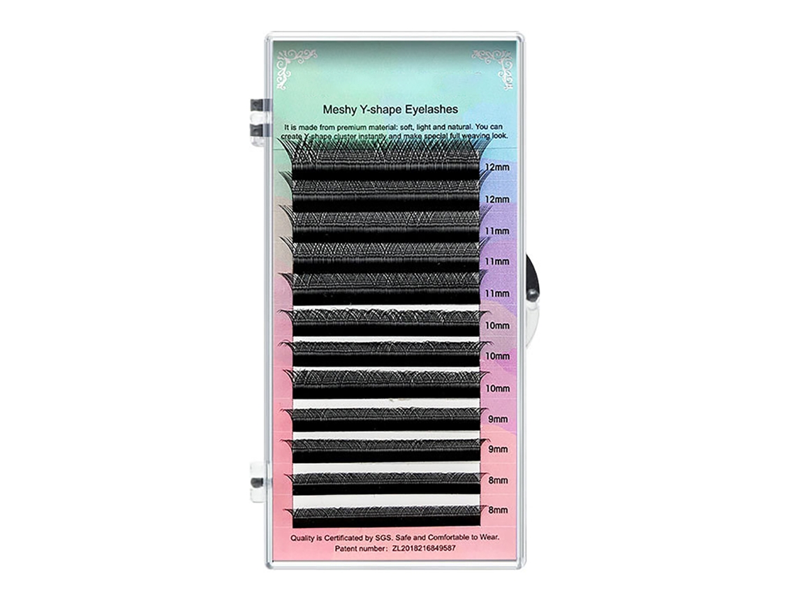 1 Caja Pestañas Postizas Naturalmente Voluminosas Diseño Y Color Negro