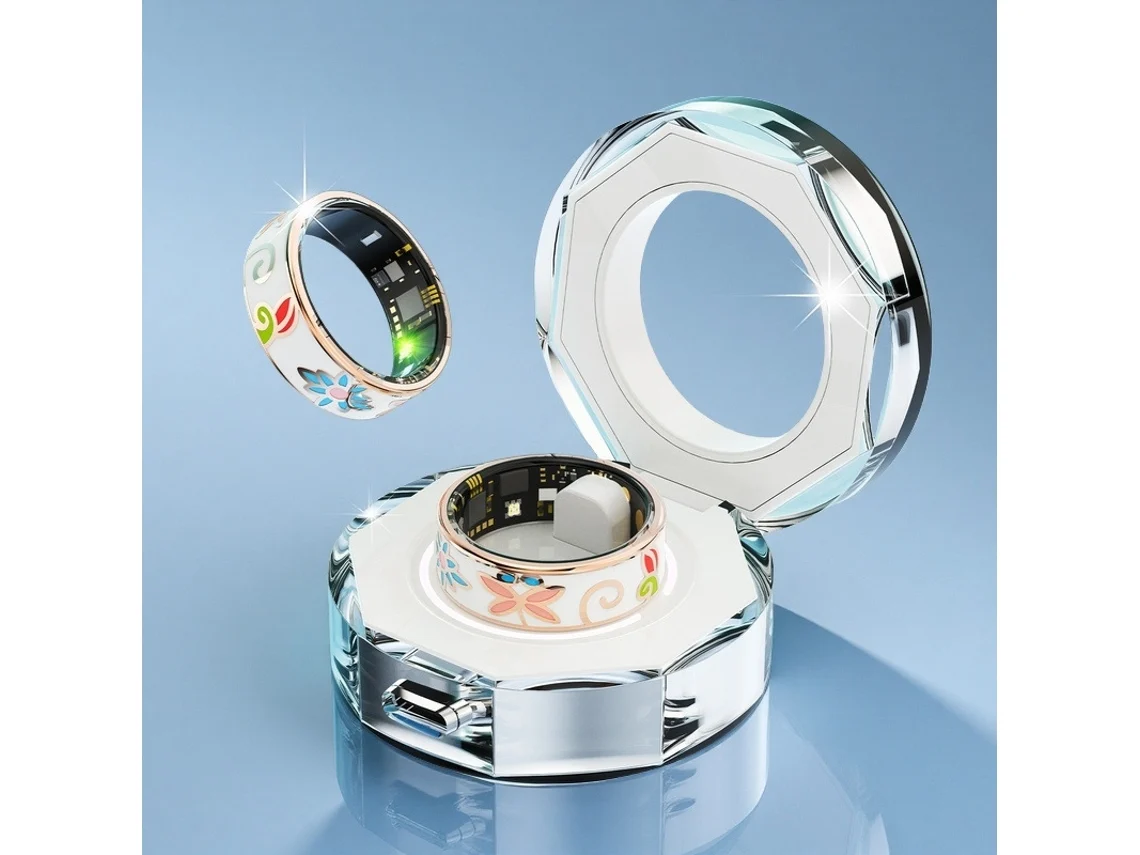 Anillo Inteligente R18A (Smart Health), Monitorización Del Sueño Con Spo2/Pa, Con Compartimento De Carga (7#) CHRUI