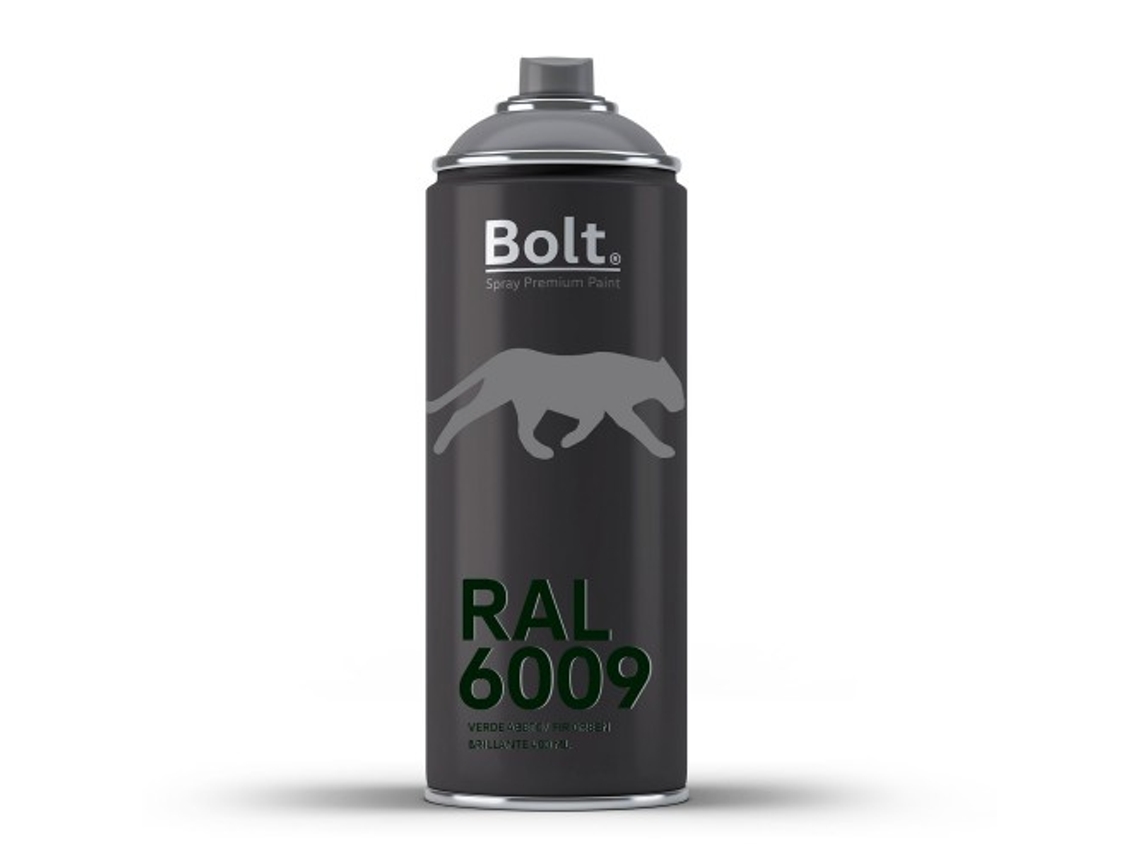 Spray Bolt Premium Acrilico Brillante Ral 400 Ml (Ral 6009 Verde Abeto)