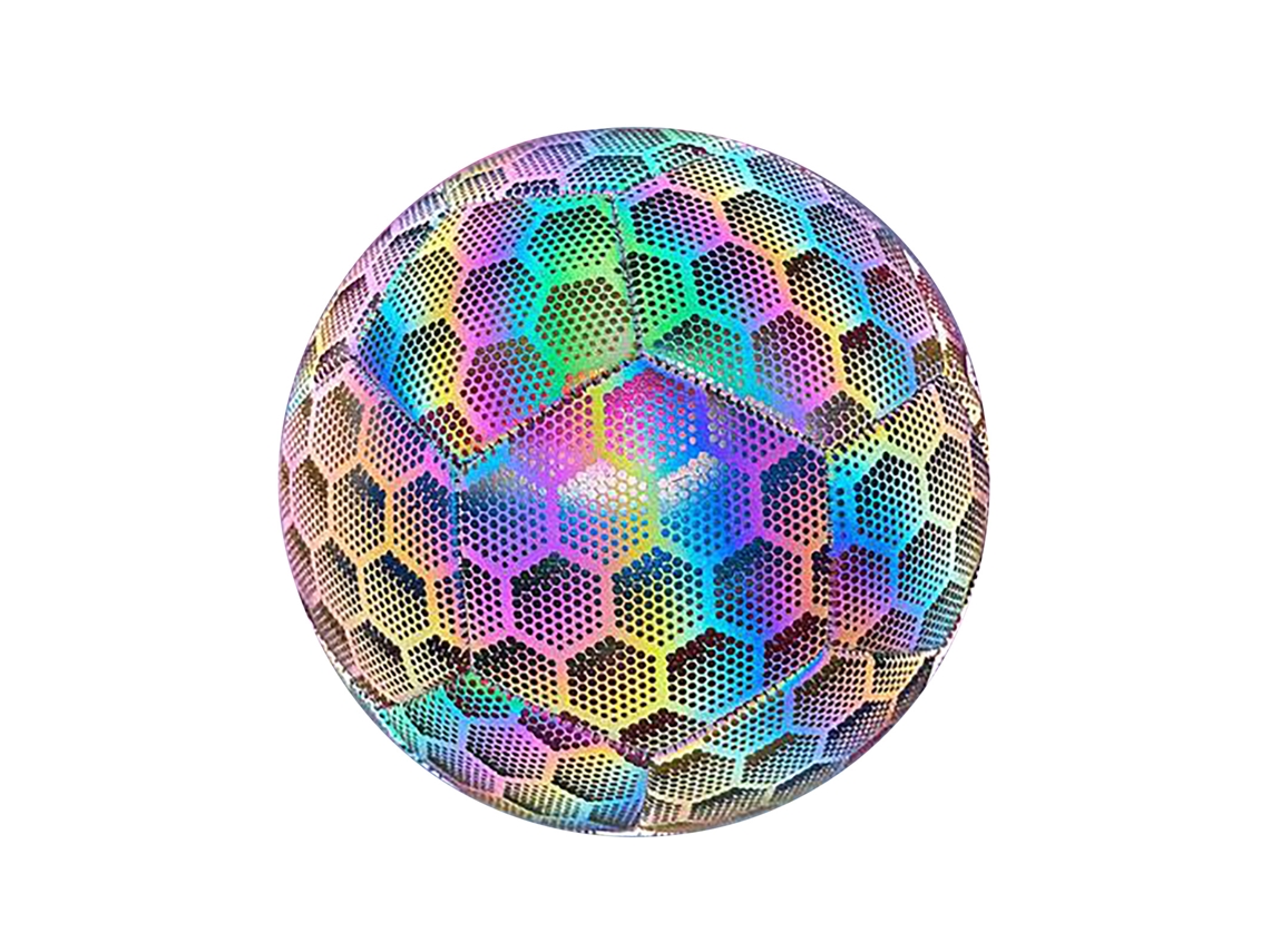 Rebe-balón De Fútbol Reflectivo De Pu Con Bomba Para Entrenamiento Y Juegos Nocturnos Deportivos
