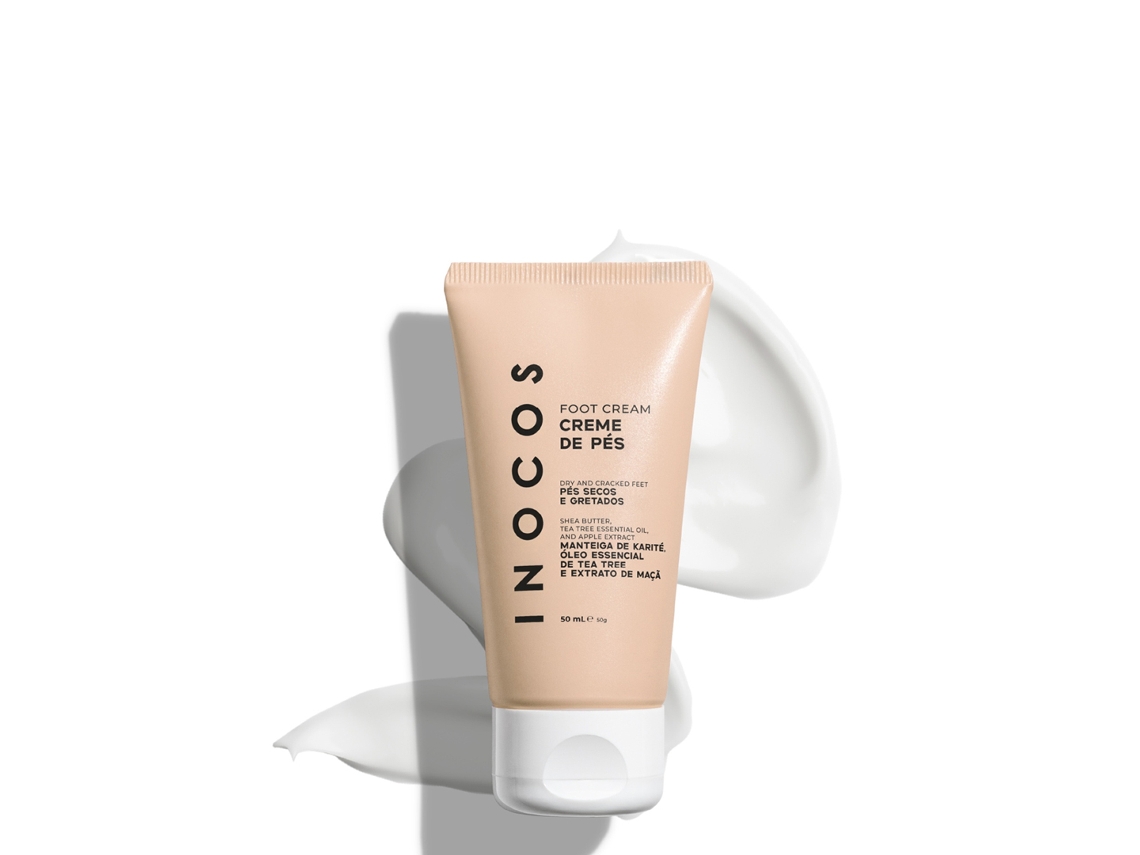 Crema para pies con manteca de karité, árbol de té y extracto de manzana 50 ml INOCOS
