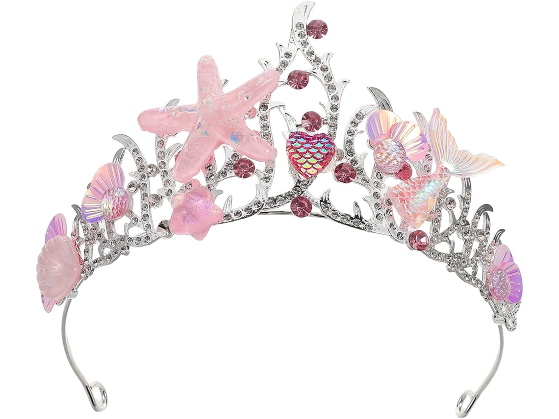 Cuelloronne De Sirène Océanique En Métal Y Résine Strass Étincelants Serrage, Cabeza Rose Para Femmes...