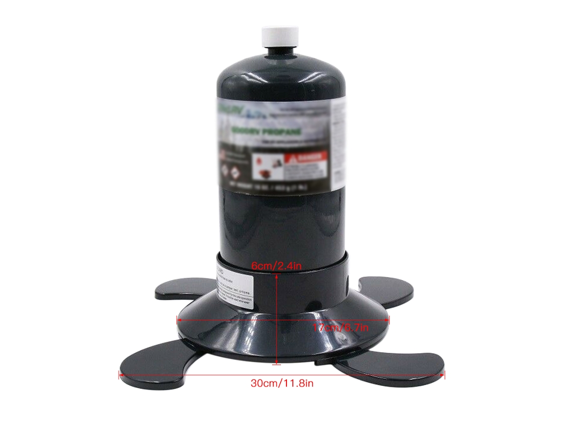 Base De Soporte Para Cilindro De Gas Propano De 450 G, Soporte De Plástico Portátil Con Base Giratoria Para Acampar.