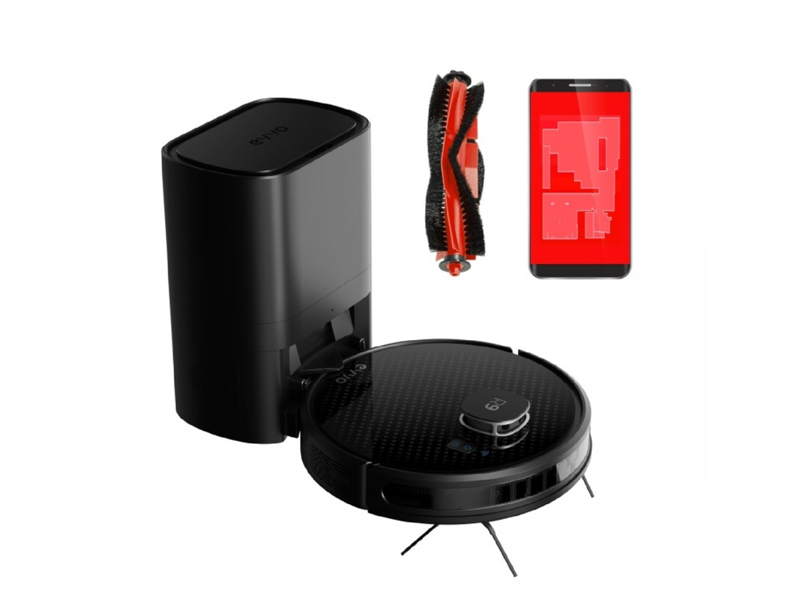 Evvo Robot Aspirador R9, Tecnología Láser, Navegación Ultra-precisa, 3.000 Pa, Autonomía 110 Minutos, Aplicación Móvil, Aspira,