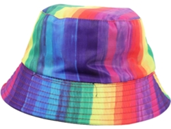 De 5 Chapéus Bucket Com Blocos De Cores Do Arco-íris, Chapéus Bucket Rosa, Bonés Arco-íris