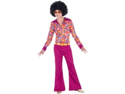 Disfraz de Hombre DISFRAZZES Hippie Años 70 Con Flores (Talla: M/L)