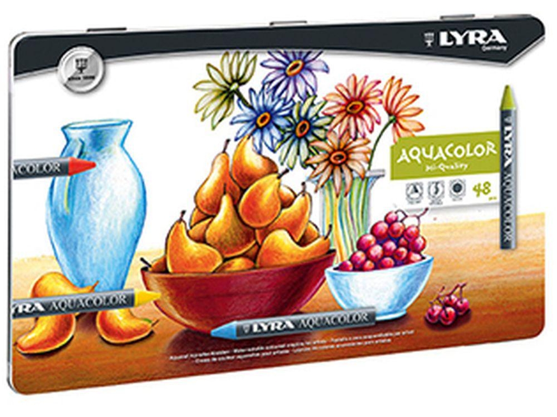 Lapis Cera Lyra Aquacolor Cx Metal 48un Venta Multiplos: 1 Unid.