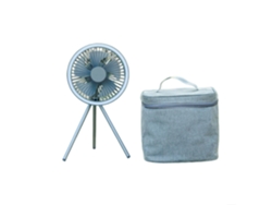 Sstrwgood Ventilador De Mesa De Camping Con Trípode Y Luz, 3 Velocidades, Temporizador Y Batería De 10000mah