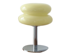 2026-lámpara De Mesa Tartaleta De Huevos Para Niñas Luz Suave Eficiente Energéticamente Lámpara De Escritorio Usb Cute Cristal Beige
