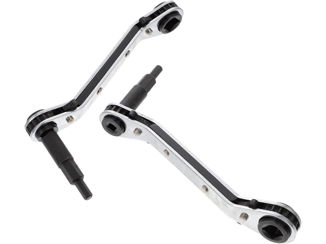 Llave De Carraca De Doble Cabezal De Acero De 45 Mm, Ligera Y Portátil, Para Mantenimiento Mecánico.