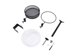 Baño Y Comedero Para Pájaros Con Plato De Malla Ajustable Para Terraza, Balcón O Jardín.
