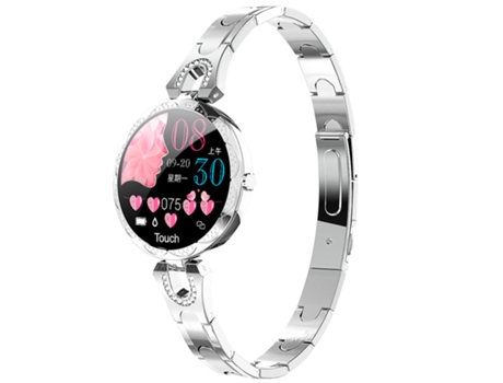 SHAH ARPAN AK15 Reloj inteligente plateado Monitor de frecuencia cardíaca y sueño Recordatorio inteligente