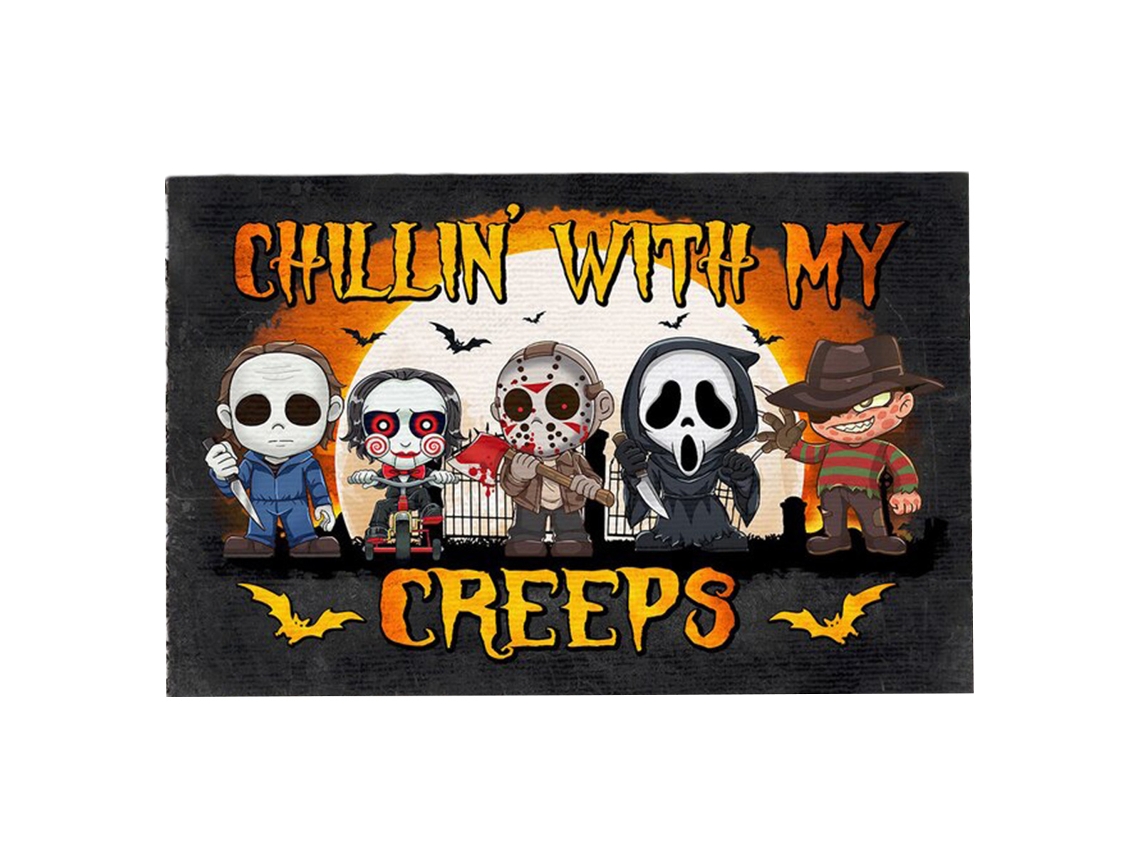 Felpudo Halloween 3d, Alfombra De Bienvenida Para Decoración De Puerta, Interior Y Exterior