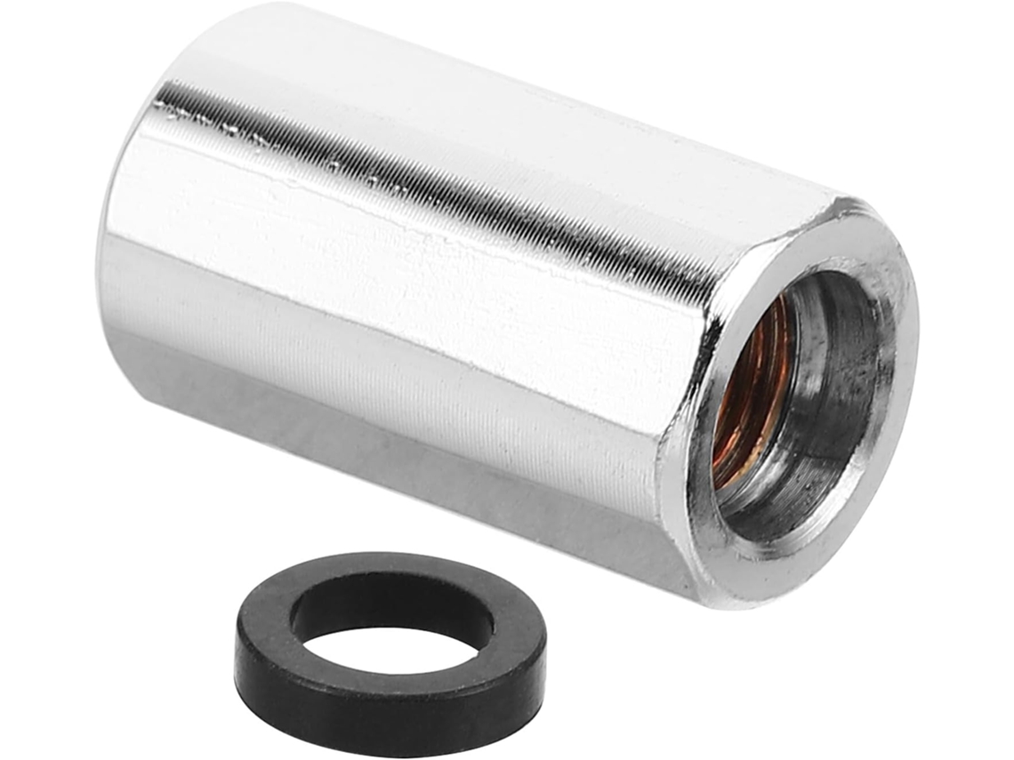 Adaptador para inflador de neumáticos con rosca M8, fabricado en aleación metálica, para coches y bicicletas.