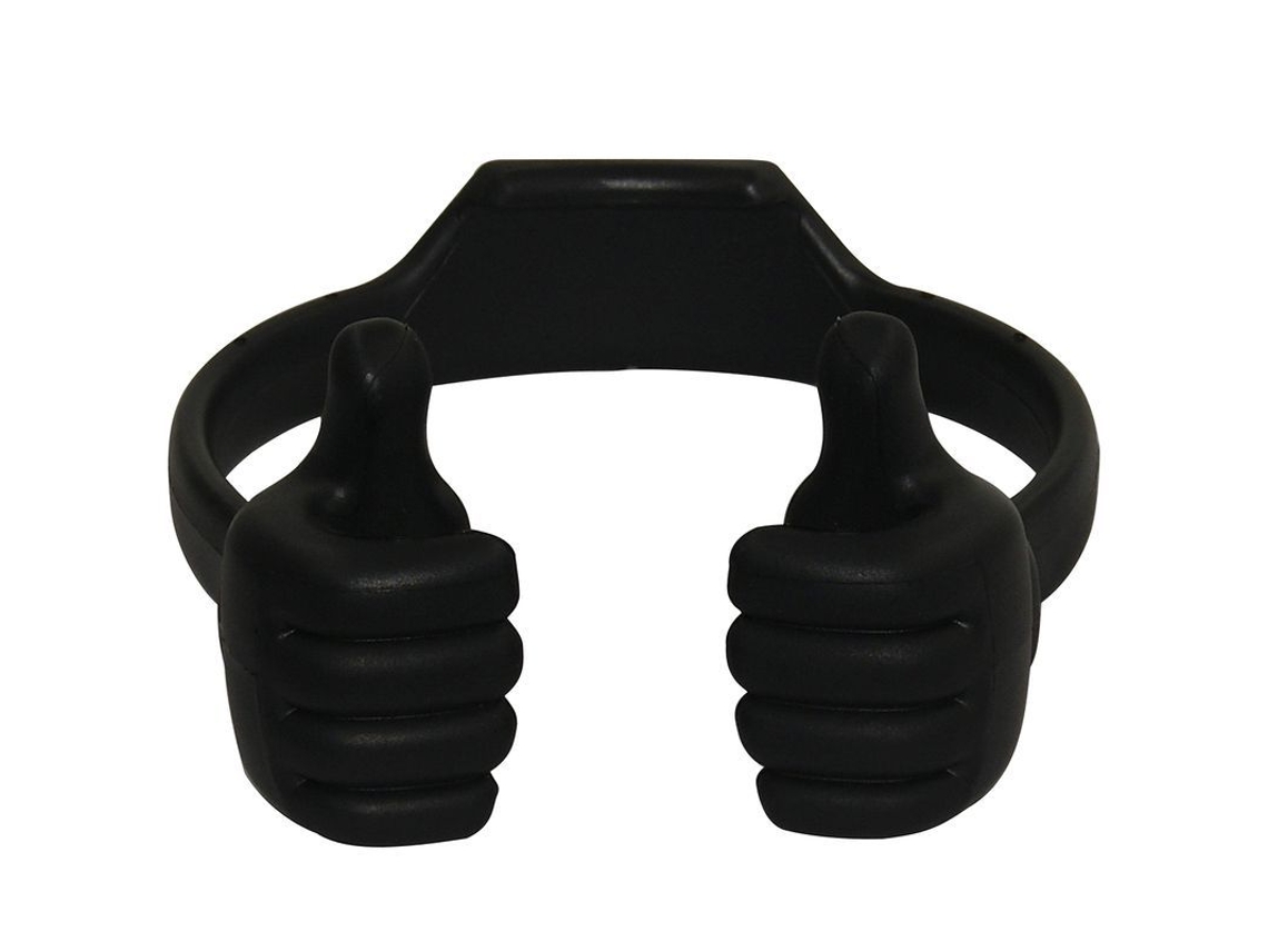 Soporte Universal Para Teléfonos Móviles Y Tabletas Con Diseño De Pulgar Flexible - Negro