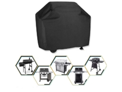 Funda para barbacoa de exterior de poliéster negro Dureforward