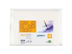 Papel Dibujo A4 300g/m2 Pack 6 Hojas (12 ud.) LIDERPAPEL