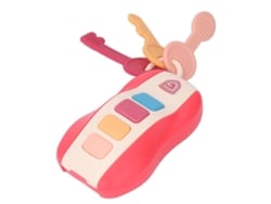 Rebe-chave Simulada De Carro Para Crianças Com Sons E Música Brinquedo Educativo Para Melhorar A Criatividade Vermelho