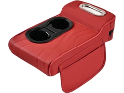 Capa Para Apoio De Braço De Carro – Couro Pu 35 × 19,6 Cm | Almofada Com Encaixe Para