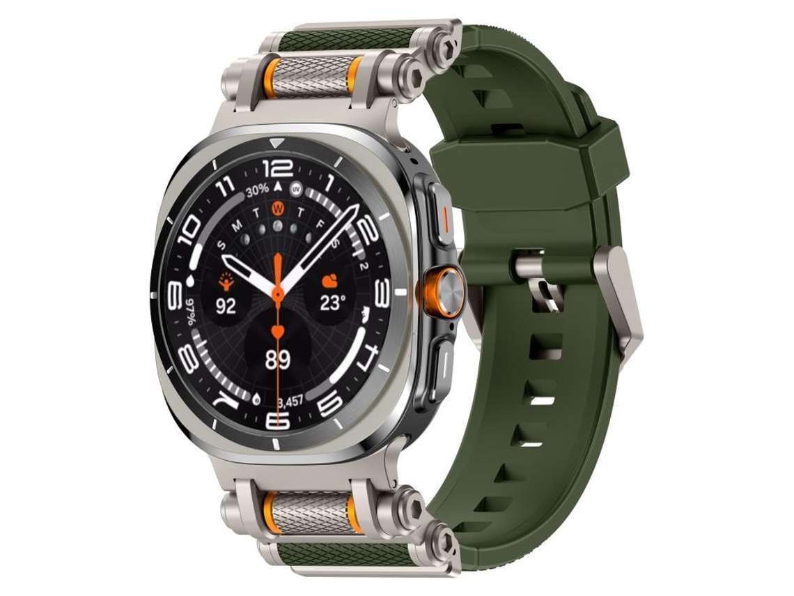 Correa de silicona para Samsung Galaxy Watch Ultra con conector metálico (47 mm)