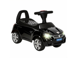 Cochecito De Bebé De 18 A 36 Meses, Con Faros, Música, Claxon, Volante, Compartimento De Almacenamiento, Color Negro.