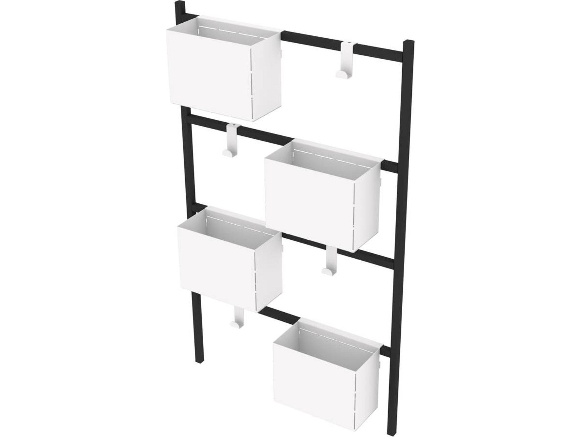 Maceta LEVIRA Acer (Negro - 53 x 11,6 x 87 cm)