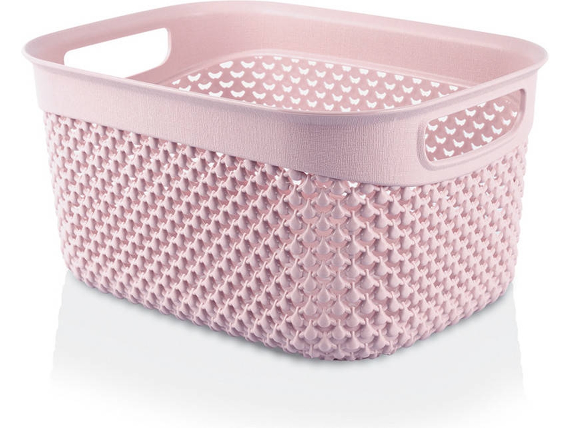 Cesta Seleccionadora Media Rectangular 7h HOUSE Rosa 3,3 Litros