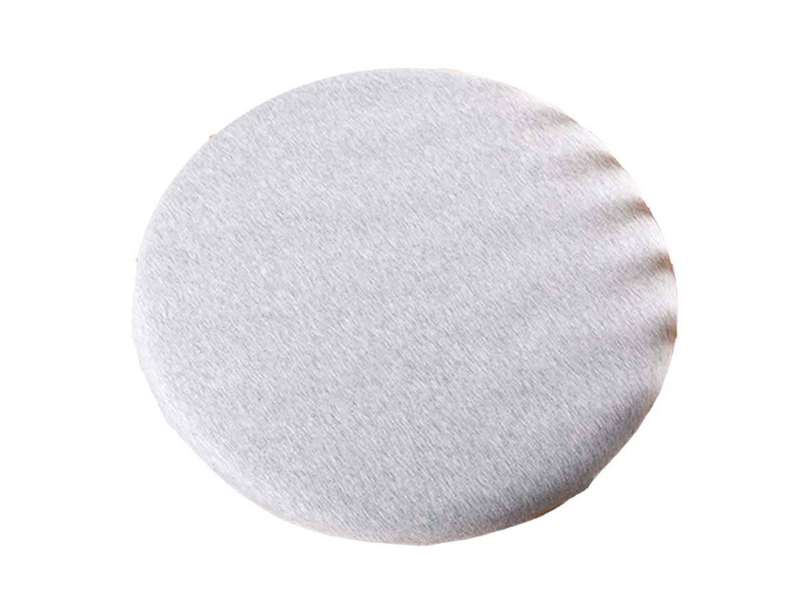 Cojín Tatami Redondo Espuma Viscoelástica Lavable 35x35x3,5cm Gris Claro