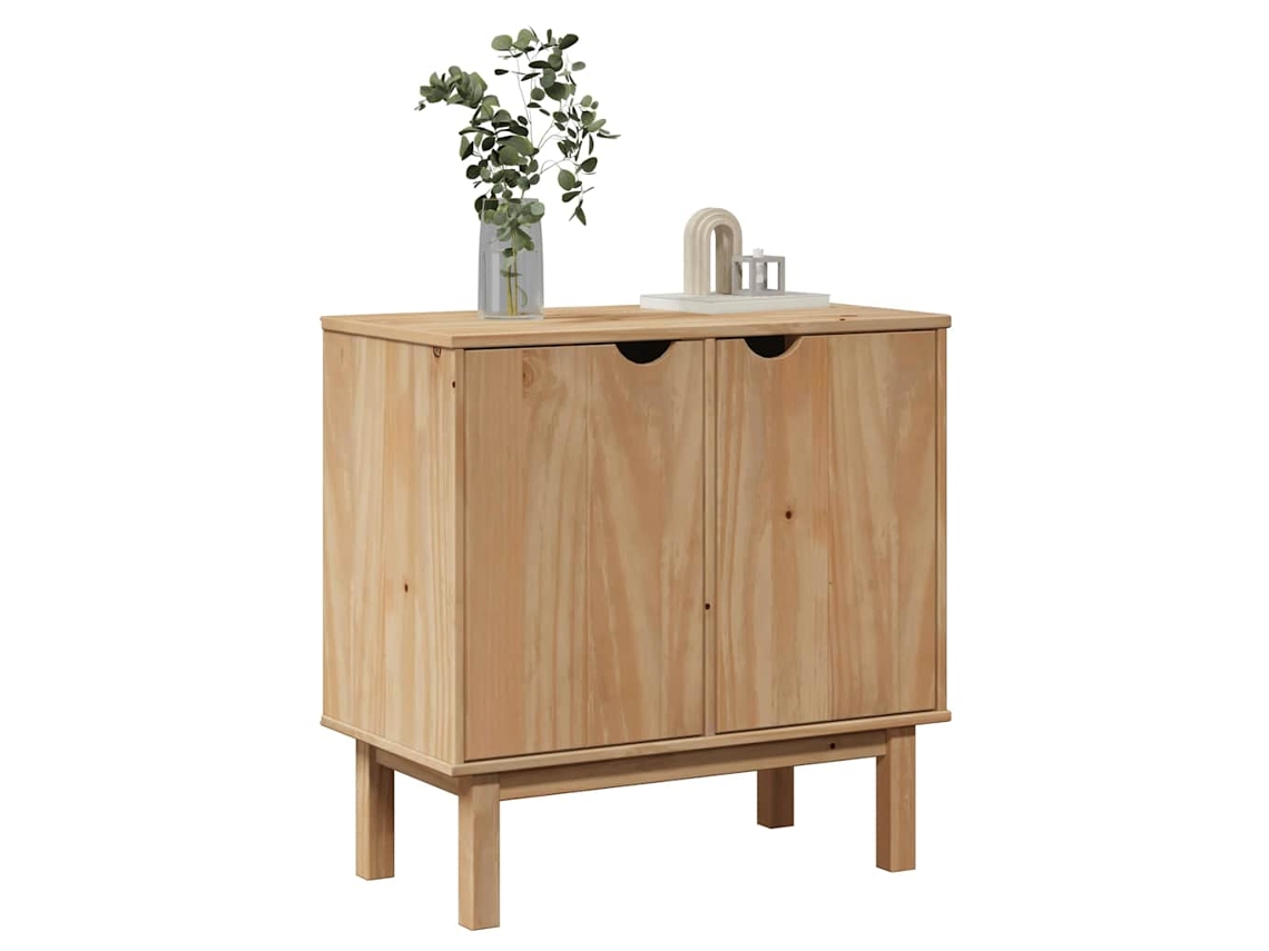 Mueble De Recibidor Otta Madera Maciza De Pino 75x40x75 Cm