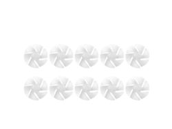Mini aspas de ventilador de plástico, secador de pelo pequeño y potente, hojas de ventilador, reemplazo de Accesorios de Motor, 10 Uds.