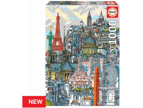 Puzzle EDUCA 200 París Educa Citypuzzle (Edad Mínima: 12 Años - 200 Piezas)