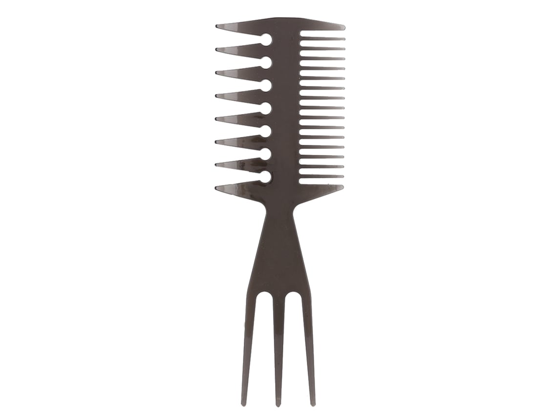 Pente De Cabelo Para Óleo Com Dentes Largos E Design De Cinco Dedos Portátil, Pente De Cabeleireiro Durável Em Plástico Abs 2