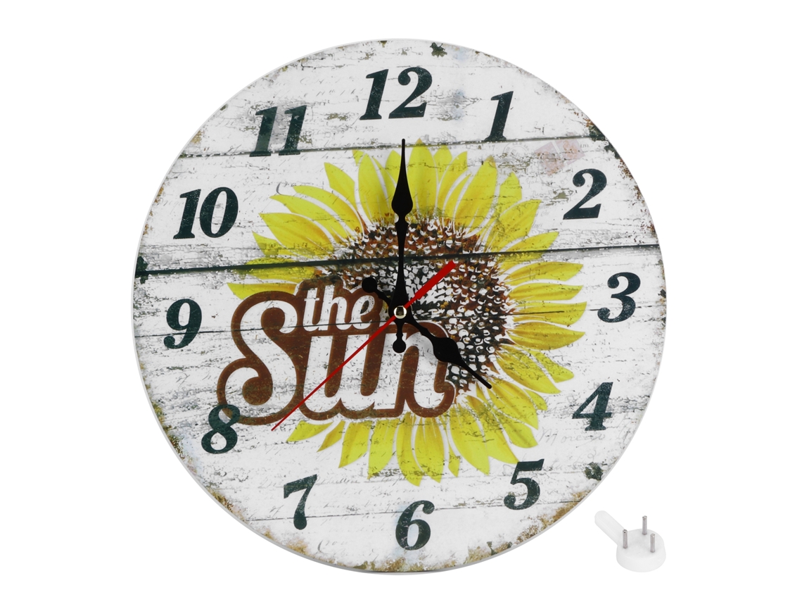 Reloj de pared Baok - estilo retro europeo, 30 cm, silencioso, para decoración del hogar, sala de estar.