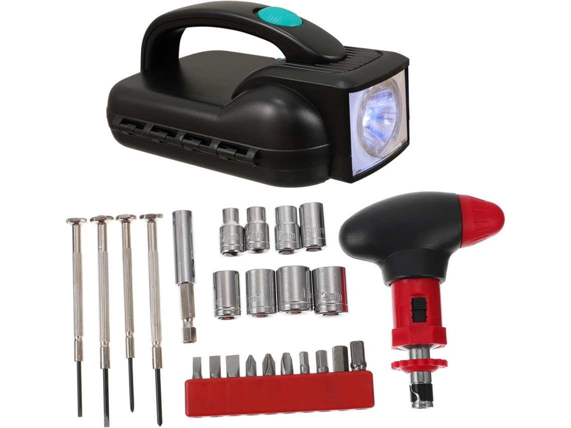 Linterna práctica para exteriores, negra. Slowmoose