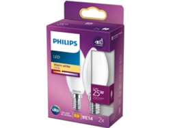 Pack 2 LED E14 Corona 25W Escarcha 250lm PHILIPS