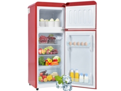 Frigorífico Retro, 92 Litros De Capacidad, Congelador De 28 Litros, Estantes De Cristal, Iluminación Led.