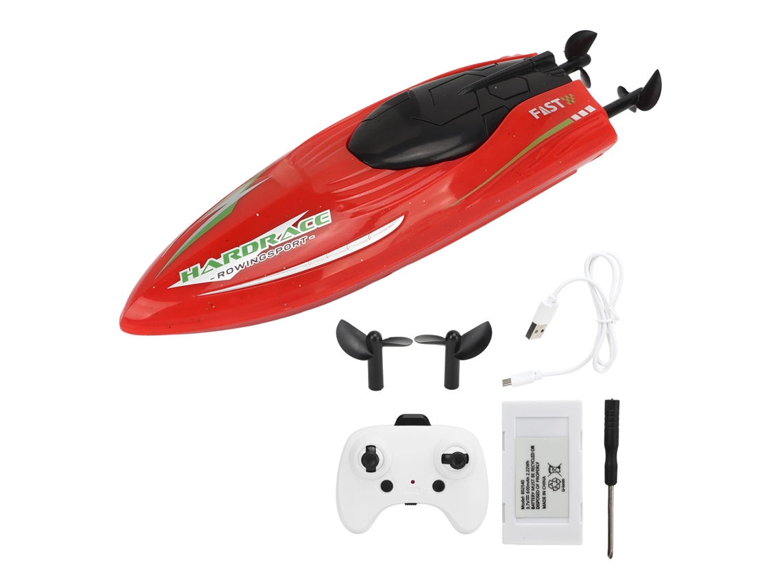 Ymsl Barco Rc De 2.4g Recargable Velocidad Alta Juguete Mini Lancha Para Niños Niñas Adultos Rojo Hxl