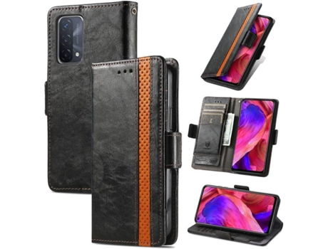 Funda Oppo A54 5G, A74 5G, A93 5G HFS-HOUSE Business Style Negro