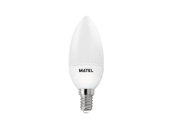 Bombilla LED vela neutra mate, 5 W, E14 (3 intensidades)