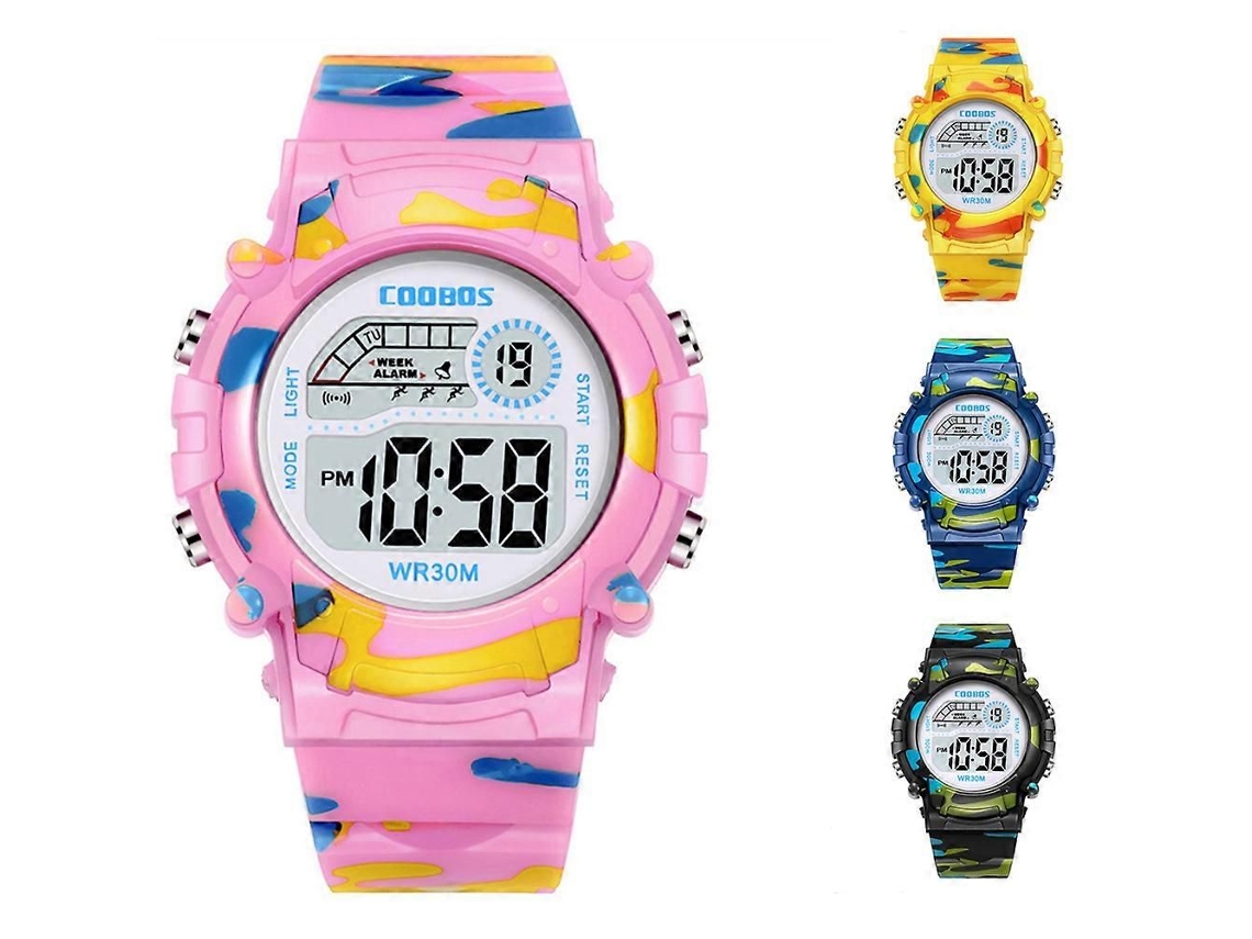 Reloj infantil GOKOCO luminoso y colorido, resistente al agua.