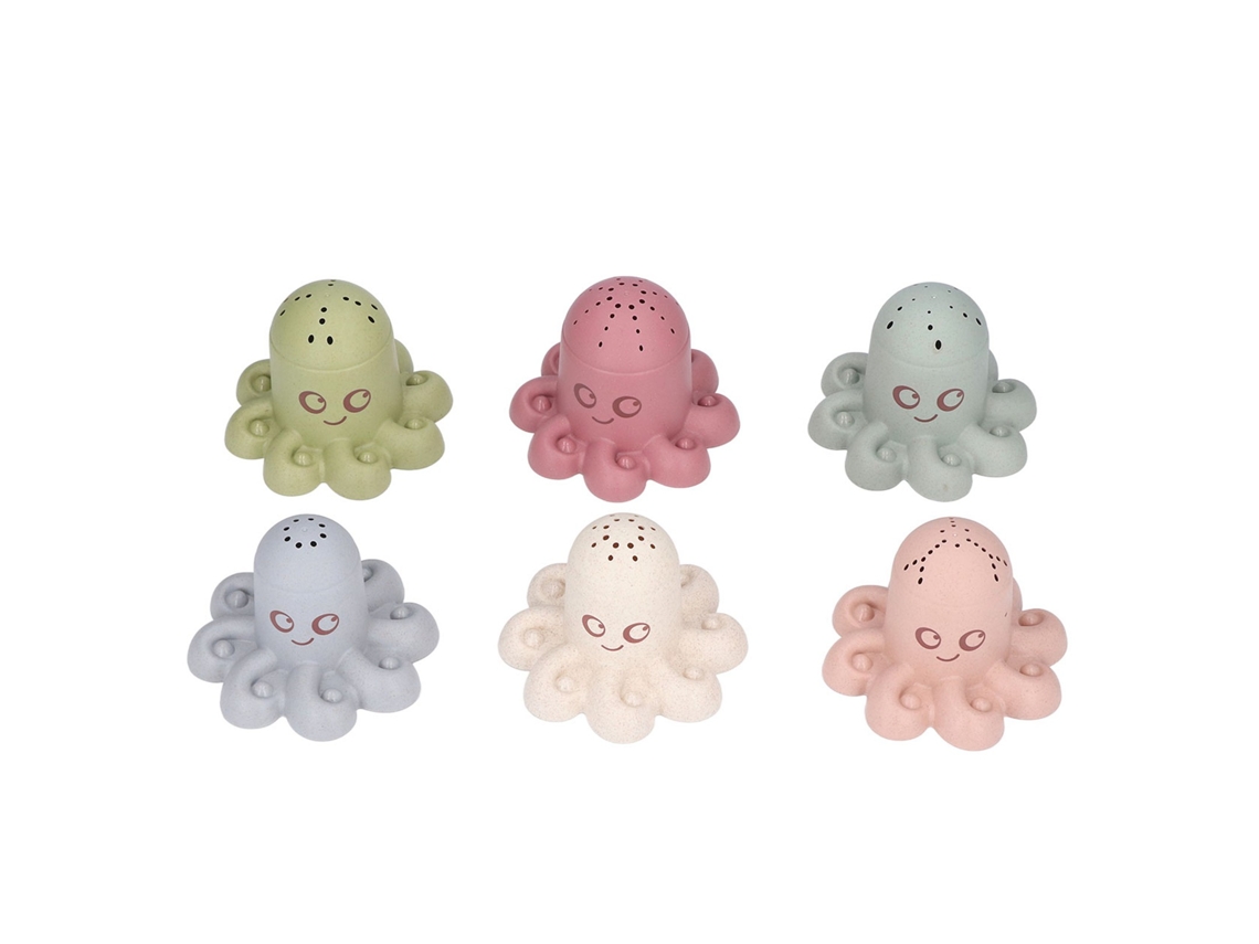 Vaso Apilable Educativo Con Forma De Pulpo Para El Baño, Para Niños De 6 Meses En Adelante.