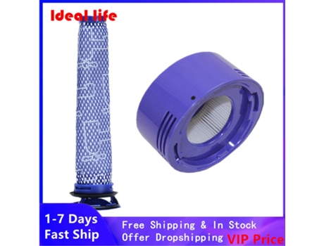 Kit de filtro trasero delantero para Dyson V6 V7 V8 Dc58 Dc59 Dc61 Dc62 Animal Absolute inalámbrico aspiradora reemplazo de filtro de limpieza