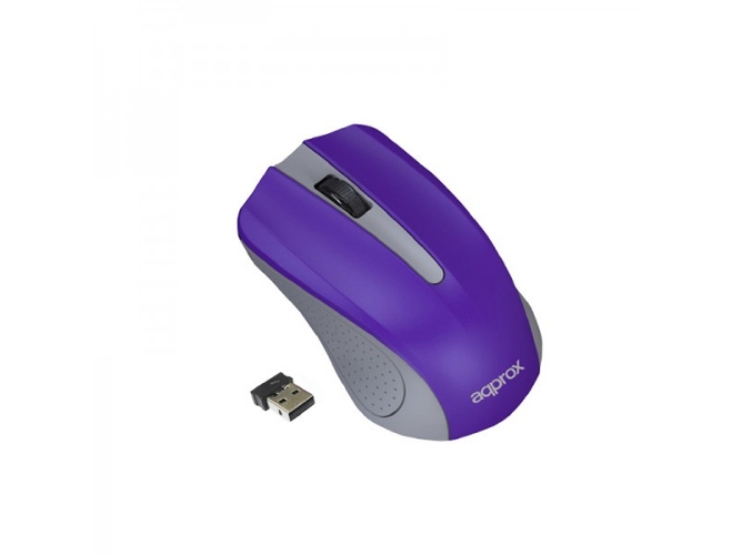 Ratón APPROX APPWMLITExV2 (Inalámbrico - Óptico - 1200 dpi - Gris)